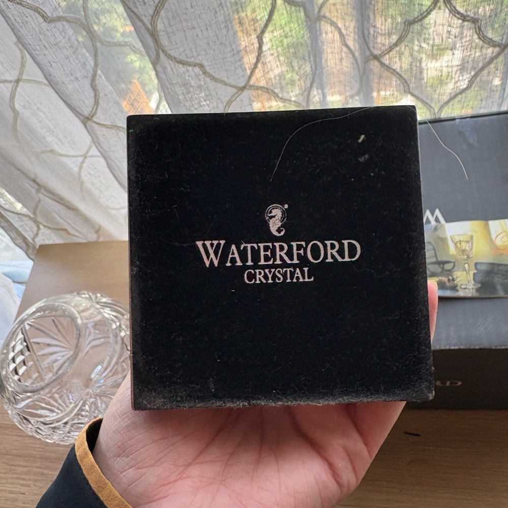 🏡Waterford Cut Crystal Hurricane Candle Holder in Original Box - Picture 8 of 13